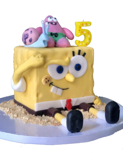Pastel Bob esponga con Gary.