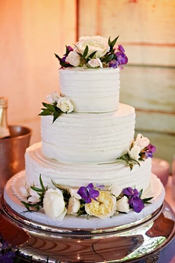 wedding cake, flowers, cake